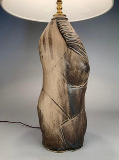 Glazed Ceramic Table Lamp by Marianna von Allesch, circa 1950s