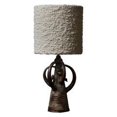 Lampe de table en céramique émaillée de Pierlot