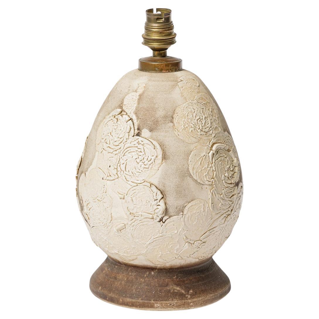 Glazed ceramic table lamp, circa 1930.