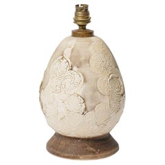 Glazed ceramic table lamp, circa 1930.