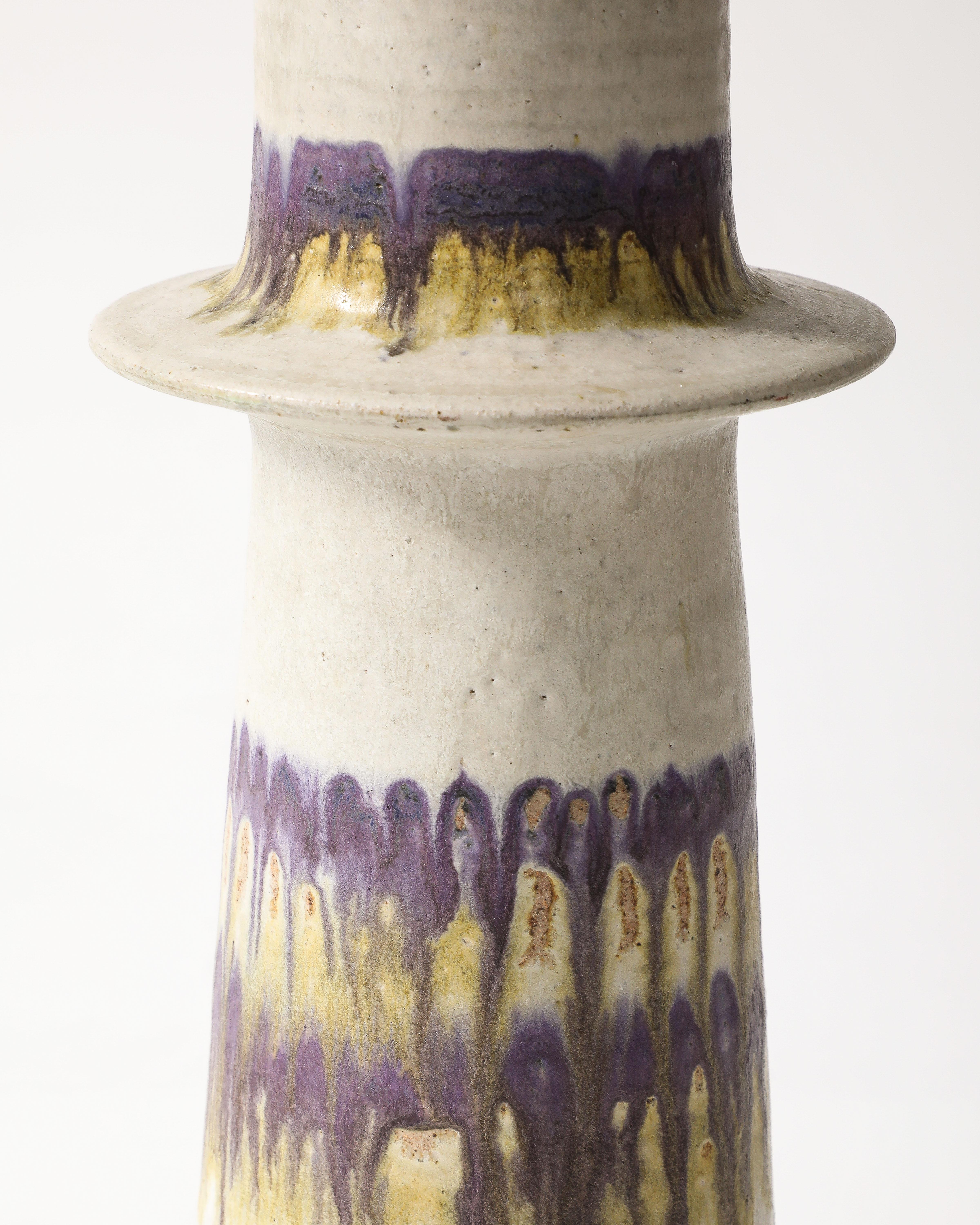 Lampe de table en céramique émaillée, Angleterre, vers 1970 en vente 4