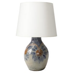 Glazed Ceramic Table Lamp, France, c. 1950