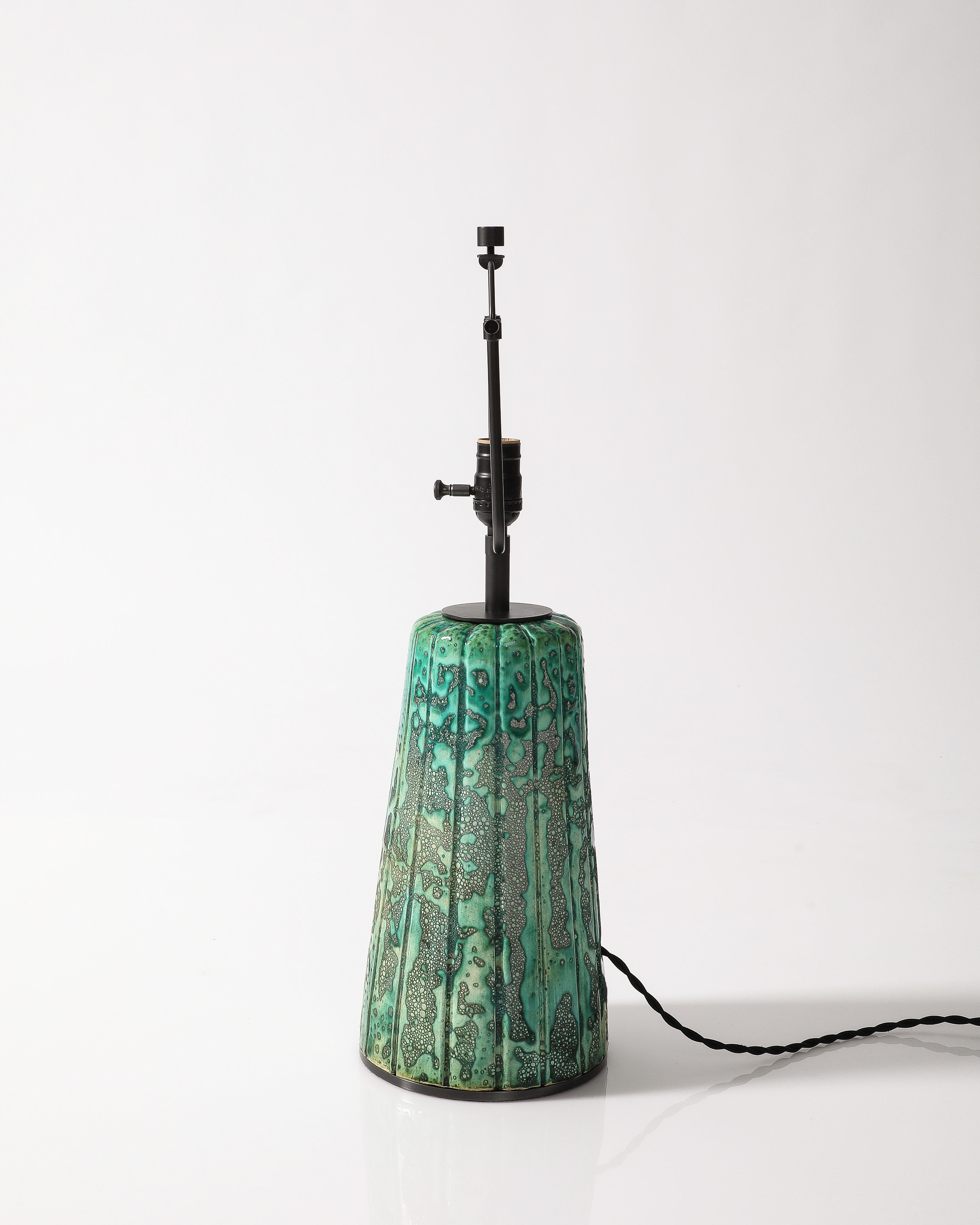 Lampada da tavolo in ceramica smaltata, Francia, 1960 ca. 4