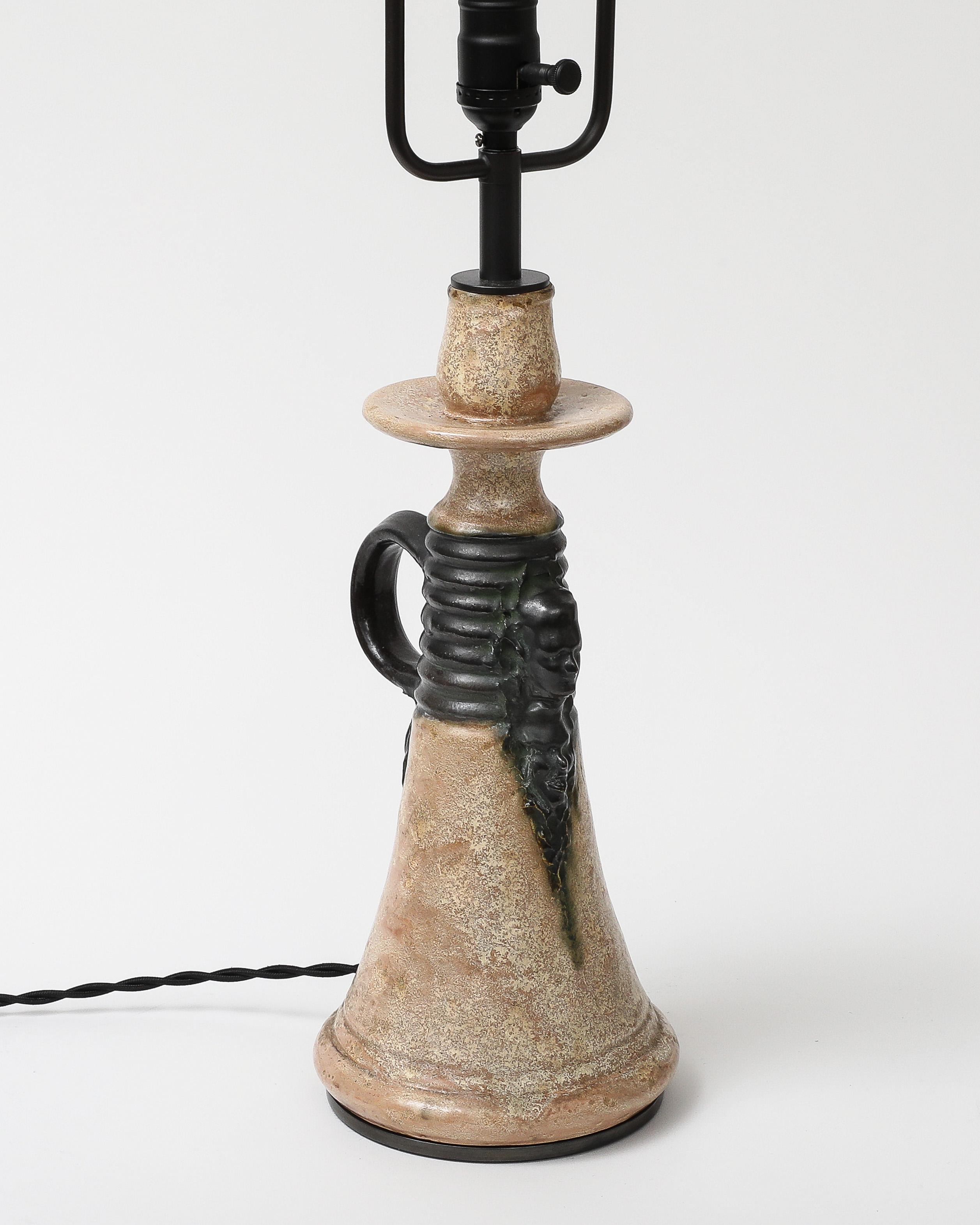 Lampe de table en céramique émaillée, France, c. 1960 en vente 12