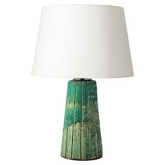Lampada da tavolo in ceramica smaltata, Francia, 1960 ca.
