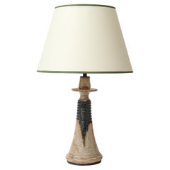 Glazed Ceramic Table Lamp, France, c. 1960