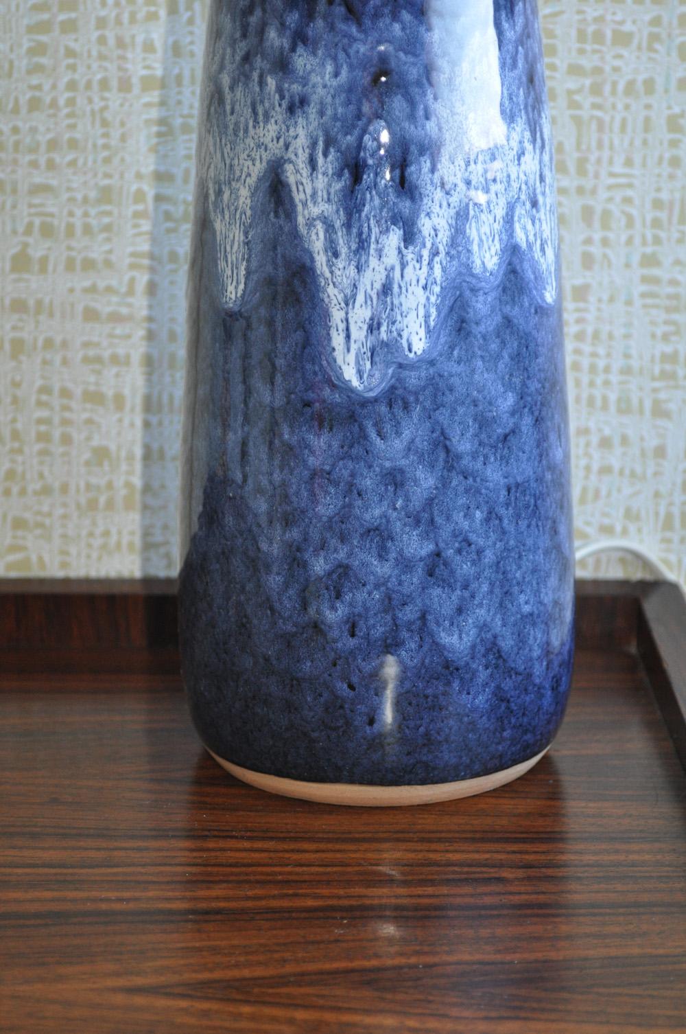 Glazed Ceramic Table Lamp from Valholm, Denmark For Sale 3