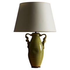 Glazed Ceramic Table Lamp, Italy, 20th C