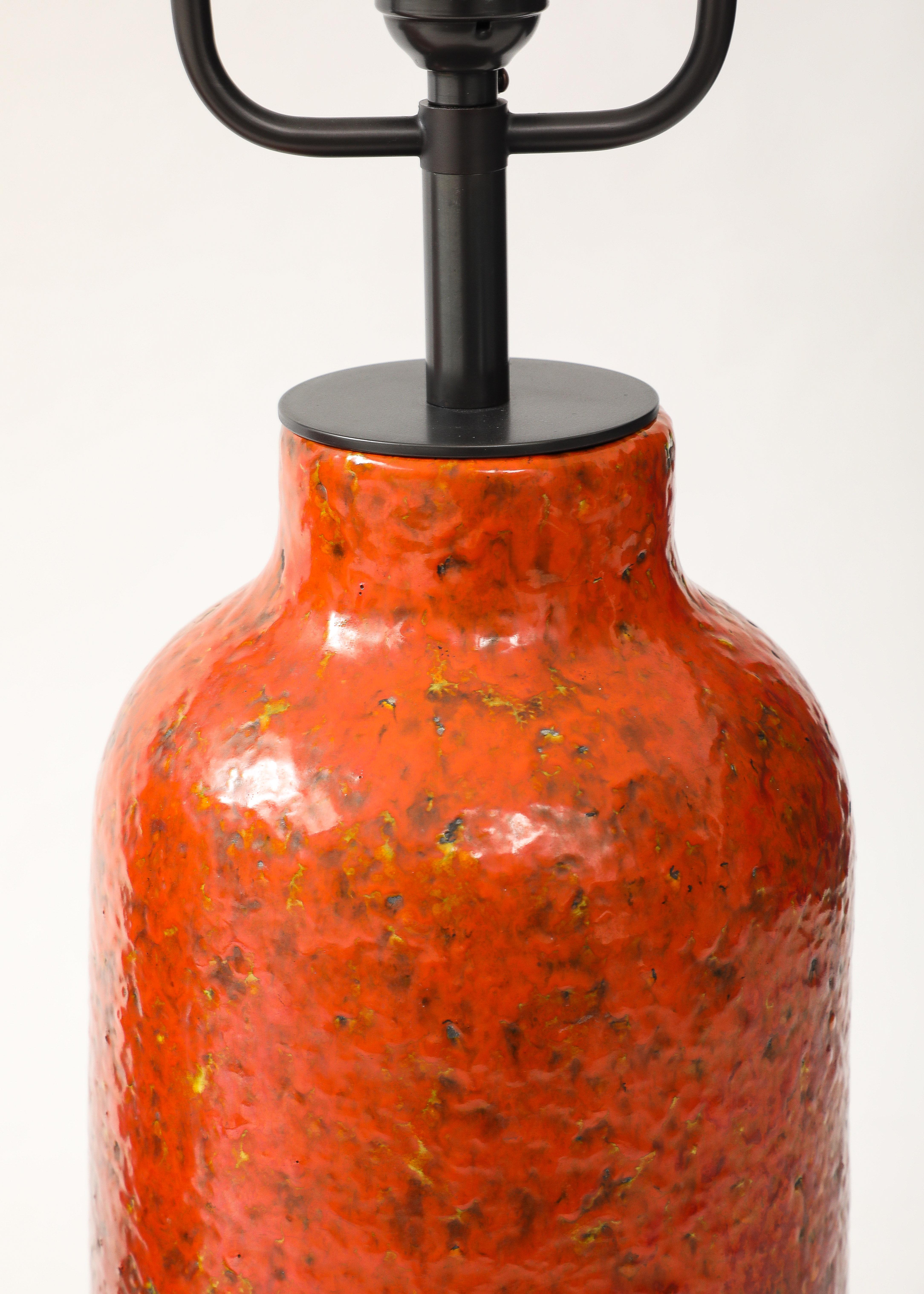 Céramique Lampes de table émaillées, France, vers 1950 en vente