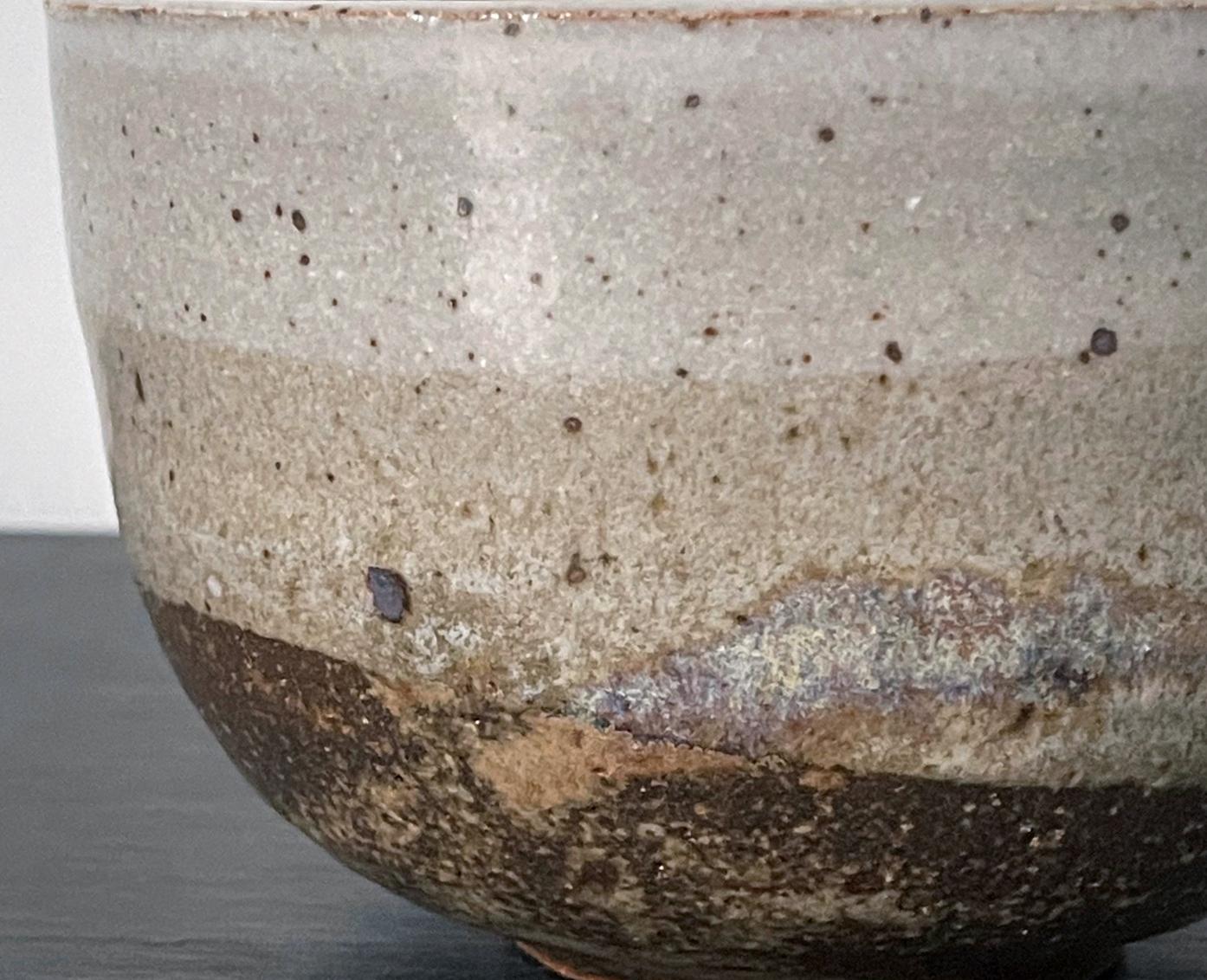 Glazed Ceramic Tea Bowl by Toshiko Takaezu For Sale 2