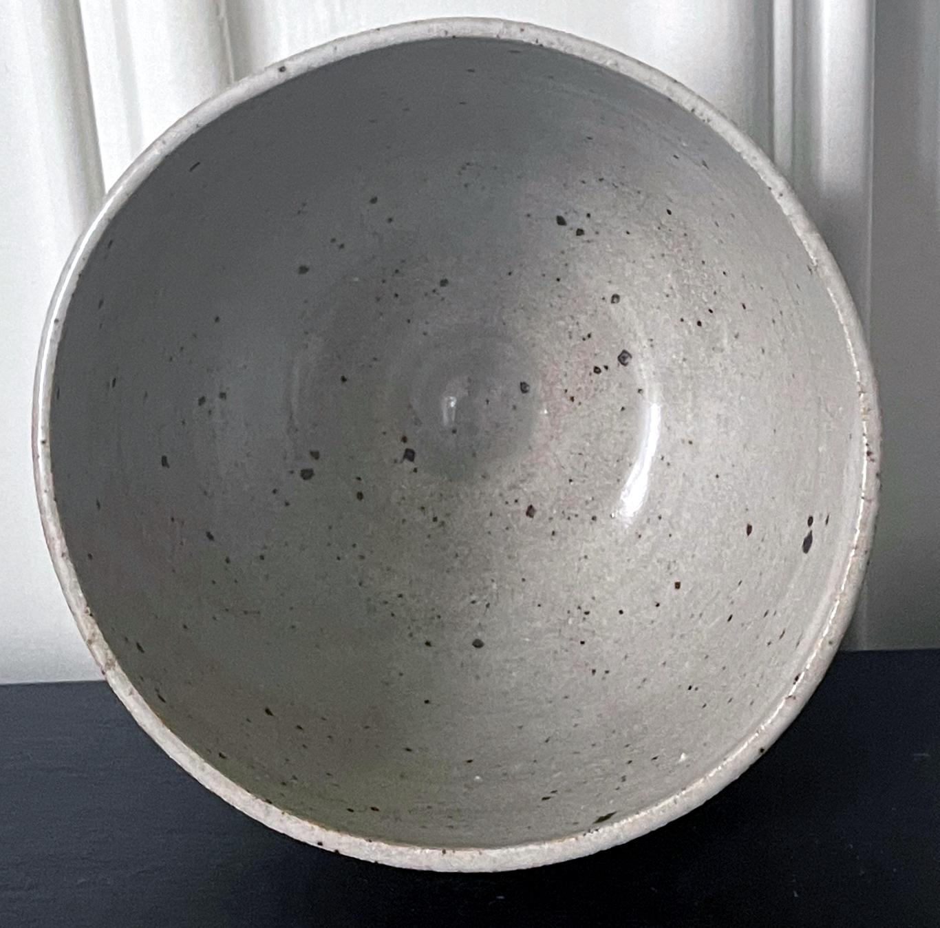 Glazed Ceramic Tea Bowl by Toshiko Takaezu For Sale 3