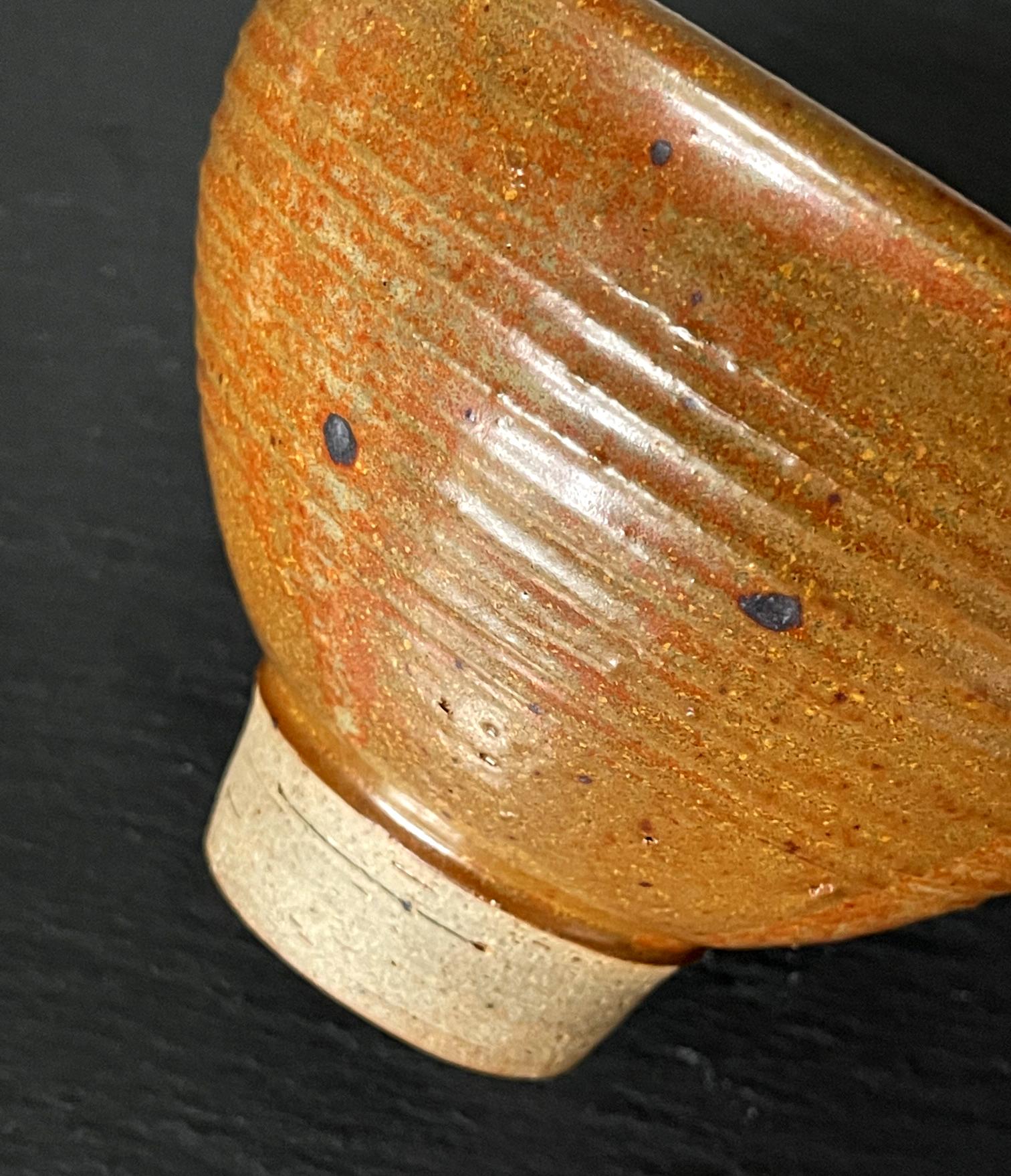 Glazed Ceramic Tea Bowl by Toshiko Takaezu 6