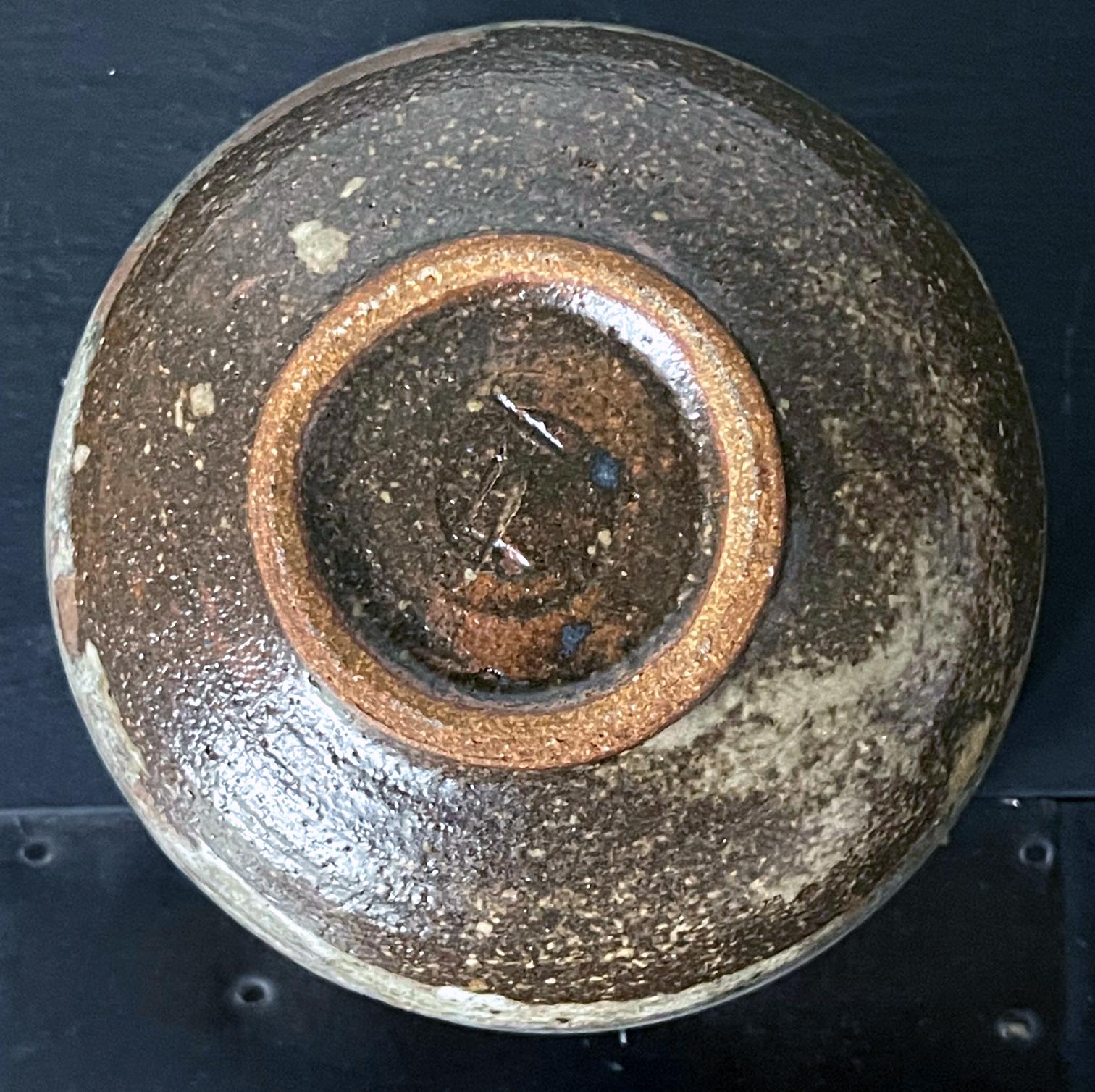 Glazed Ceramic Tea Bowl by Toshiko Takaezu For Sale 5