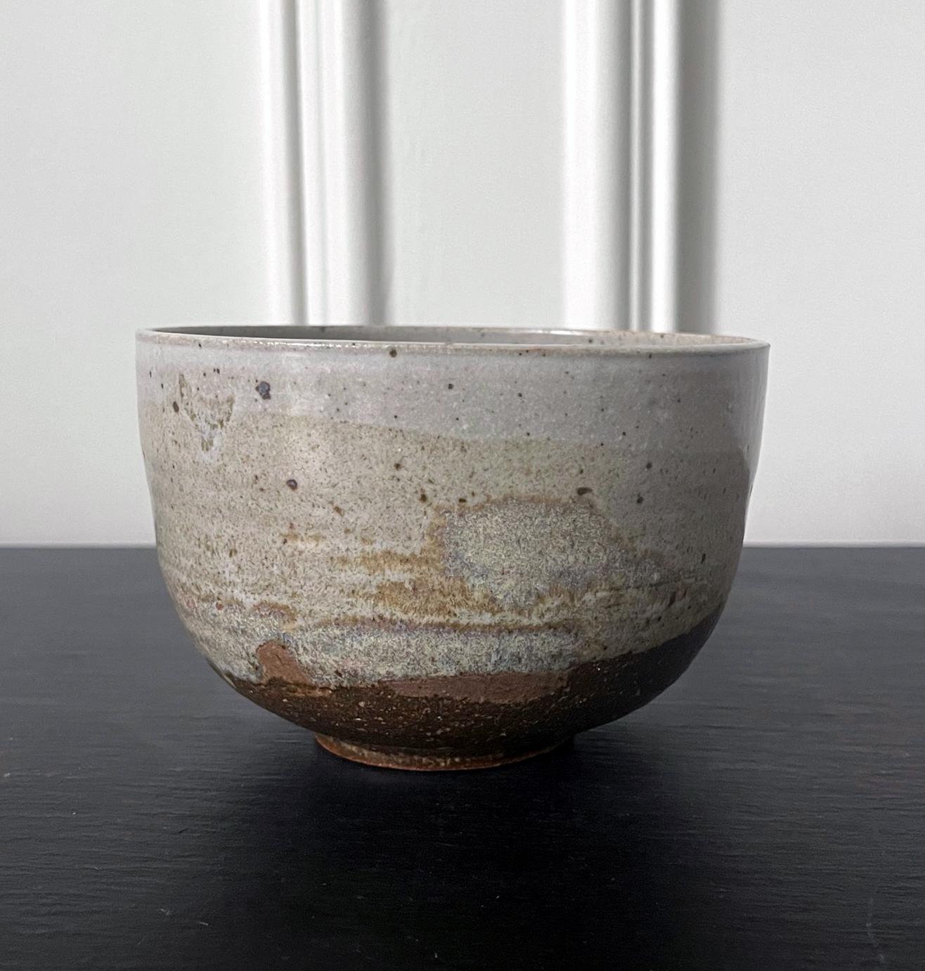 American Glazed Ceramic Tea Bowl by Toshiko Takaezu For Sale