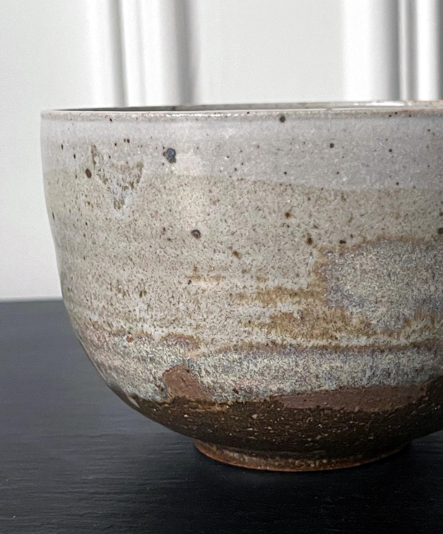 Glazed Ceramic Tea Bowl by Toshiko Takaezu In Good Condition For Sale In Atlanta, GA