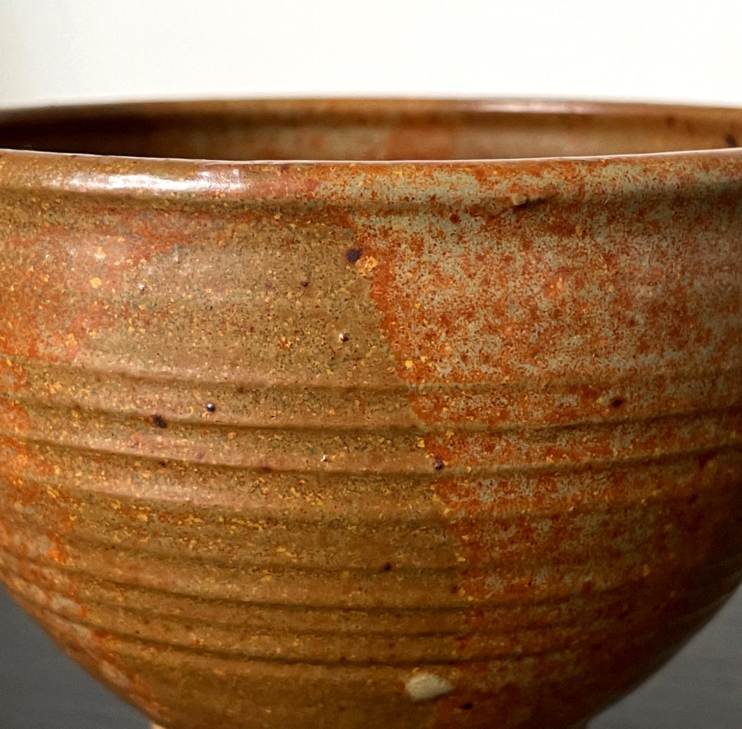 Glazed Ceramic Tea Bowl by Toshiko Takaezu 3