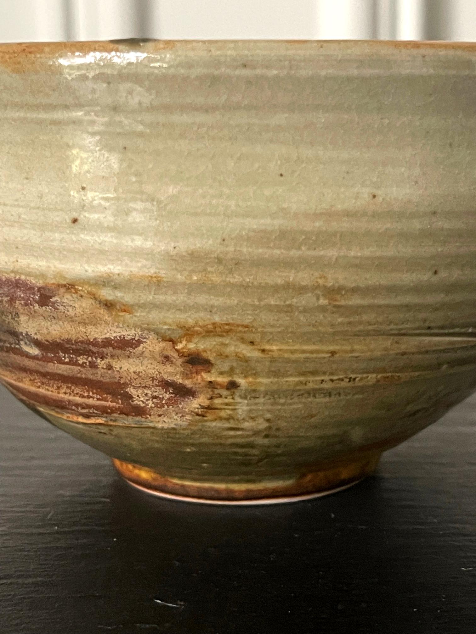 Glazed Ceramic Tea Bowl by Toshiko Takaezu For Sale 2