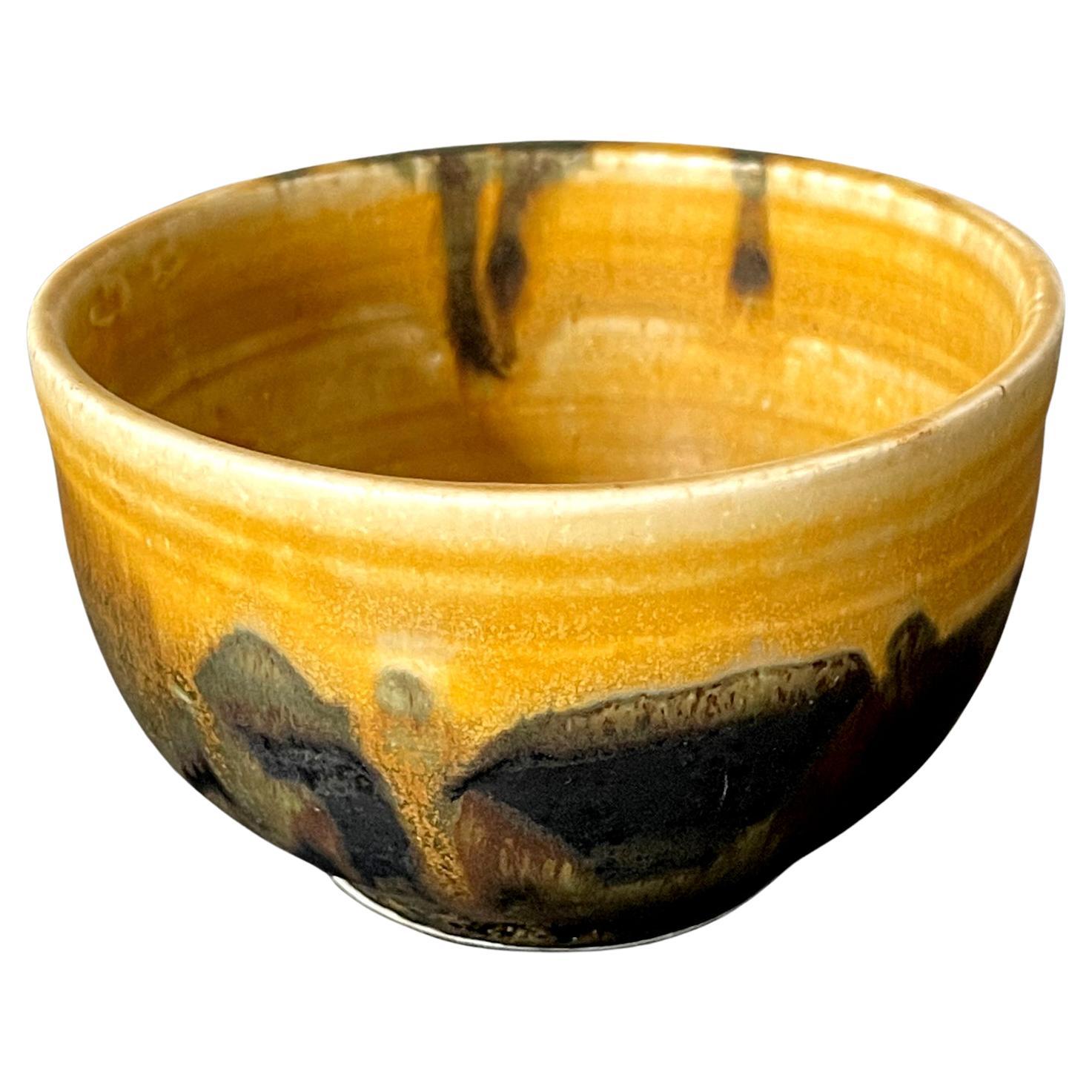 Glazed Ceramic Tea Bowl by Toshiko Takaezu