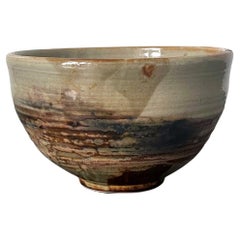 Vintage Glazed Ceramic Tea Bowl by Toshiko Takaezu