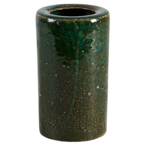 Glazed Ceramic Teal Vase, Marianne Westman for Rorstrand, Sweden, 1960s