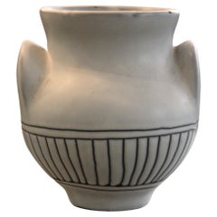 Glazed ceramic vase "à oreilles" by Roger Capron
