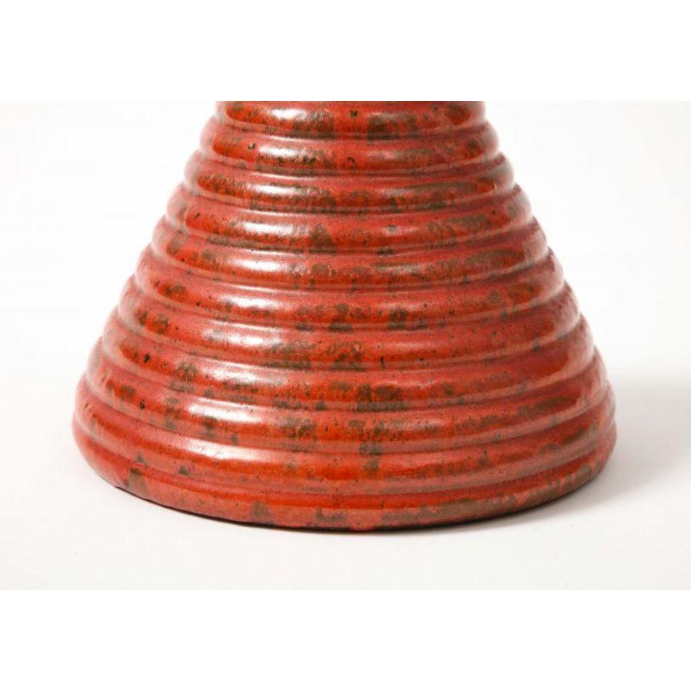 Glazed Ceramic Cone Shaped Vase Attributed to Bitossi. Italy, c. 1960 For Sale 2