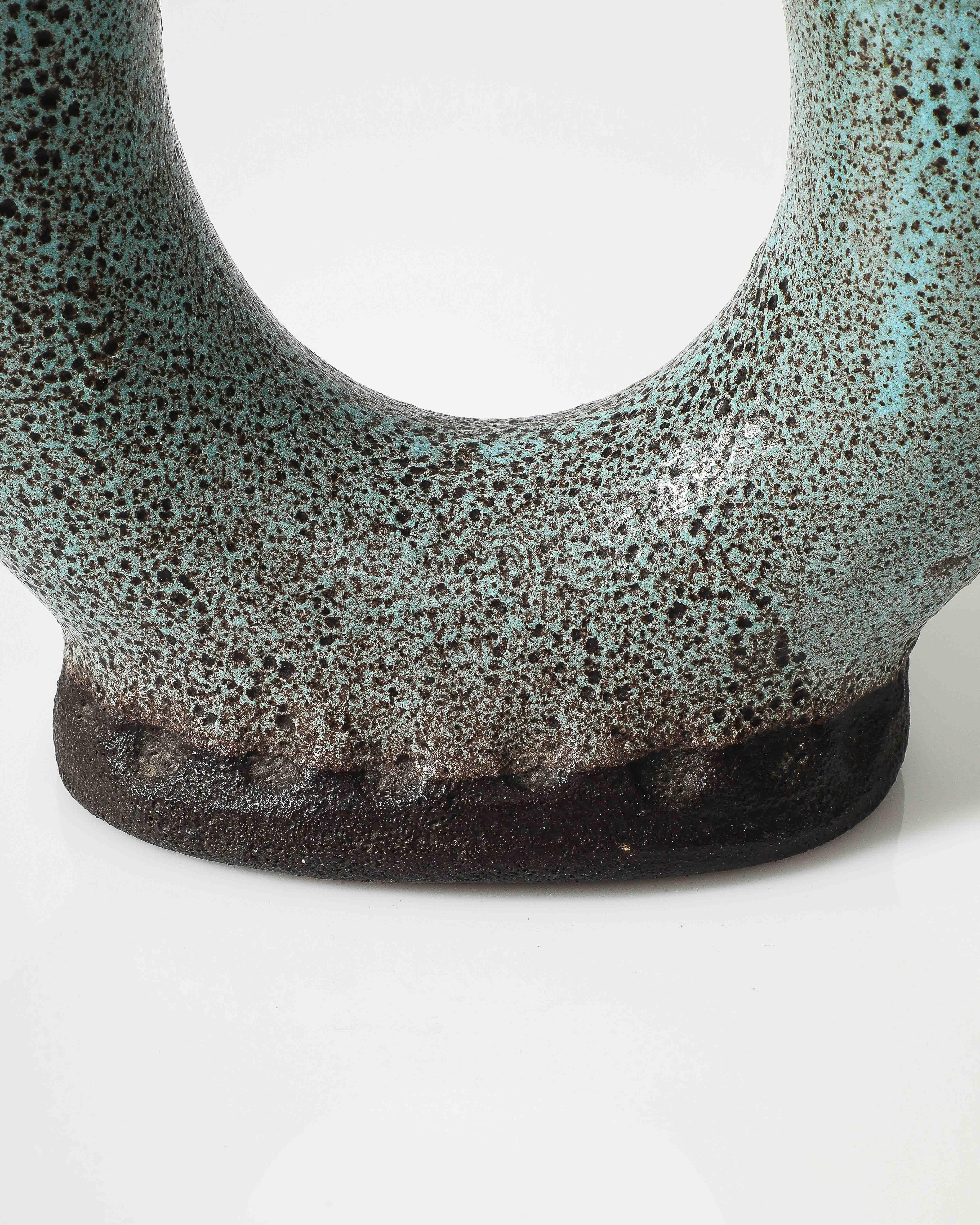 Vase en céramique émaillée, par Accolay, France, vers 1960 en vente 8