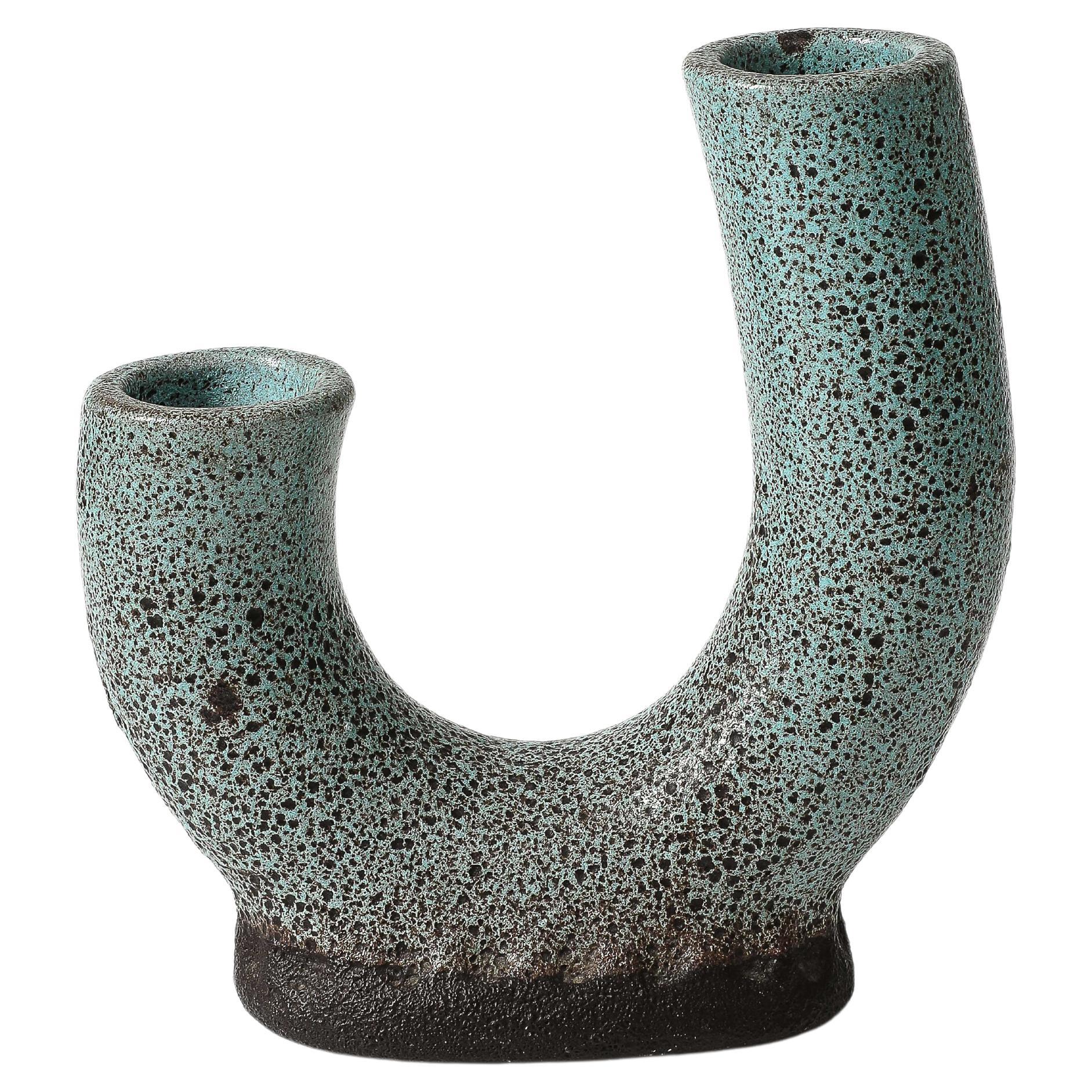 Glazed Ceramic Vase, by Accolay, France, c. 1960