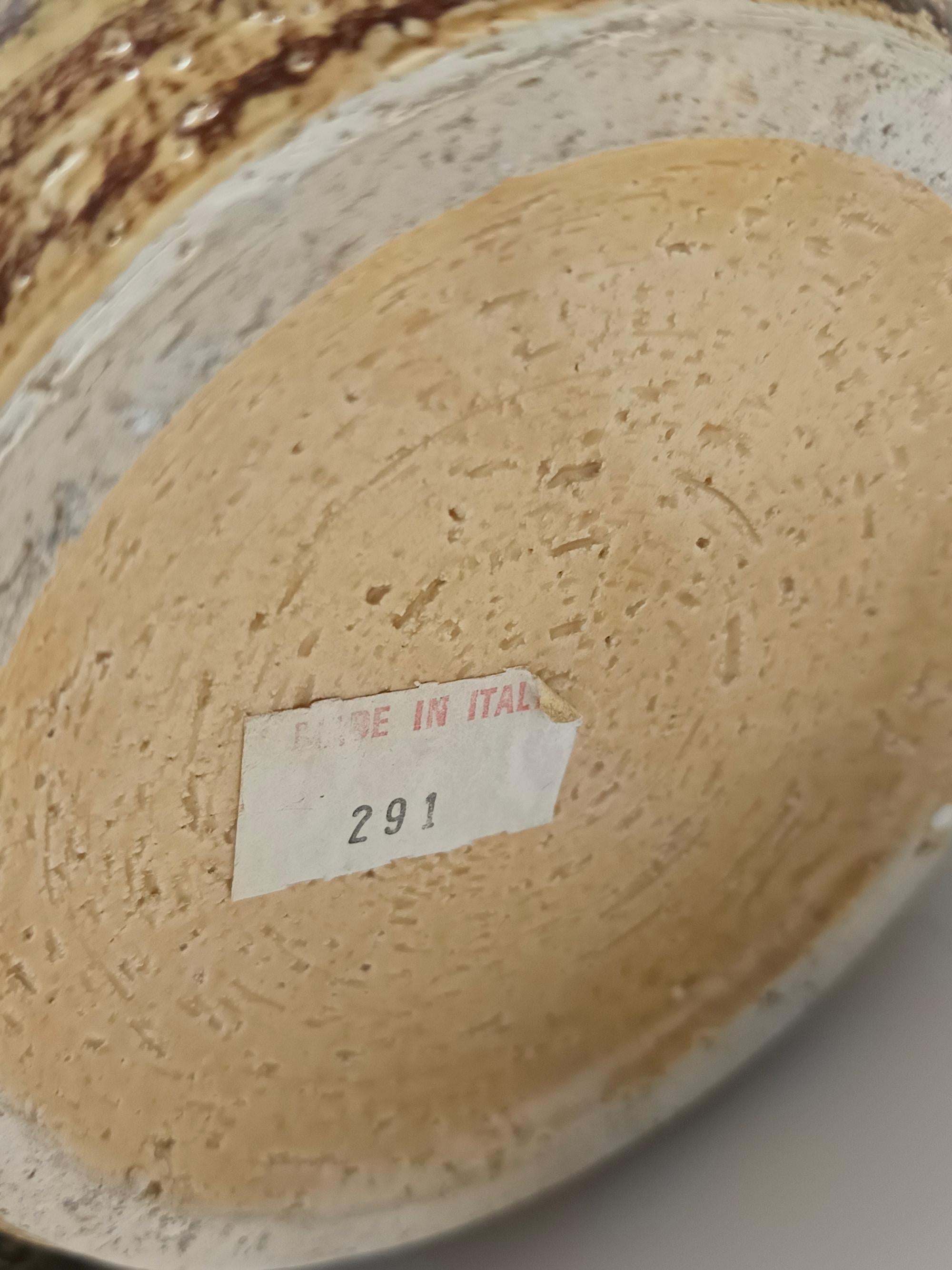 Vaso in ceramica smaltata di Aldo Londi per Bitossi e per Cer Paoli, serie Sahara in vendita 2