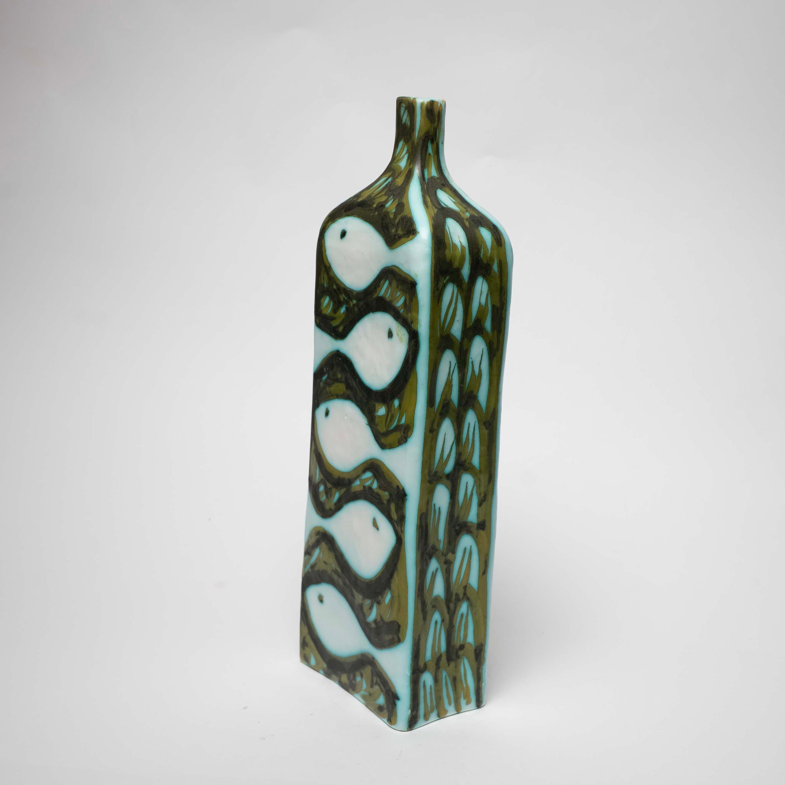 Swedish Glazed Ceramic Vase by Alessio Tasca for Raymor, Italy, c. 1960 For Sale
