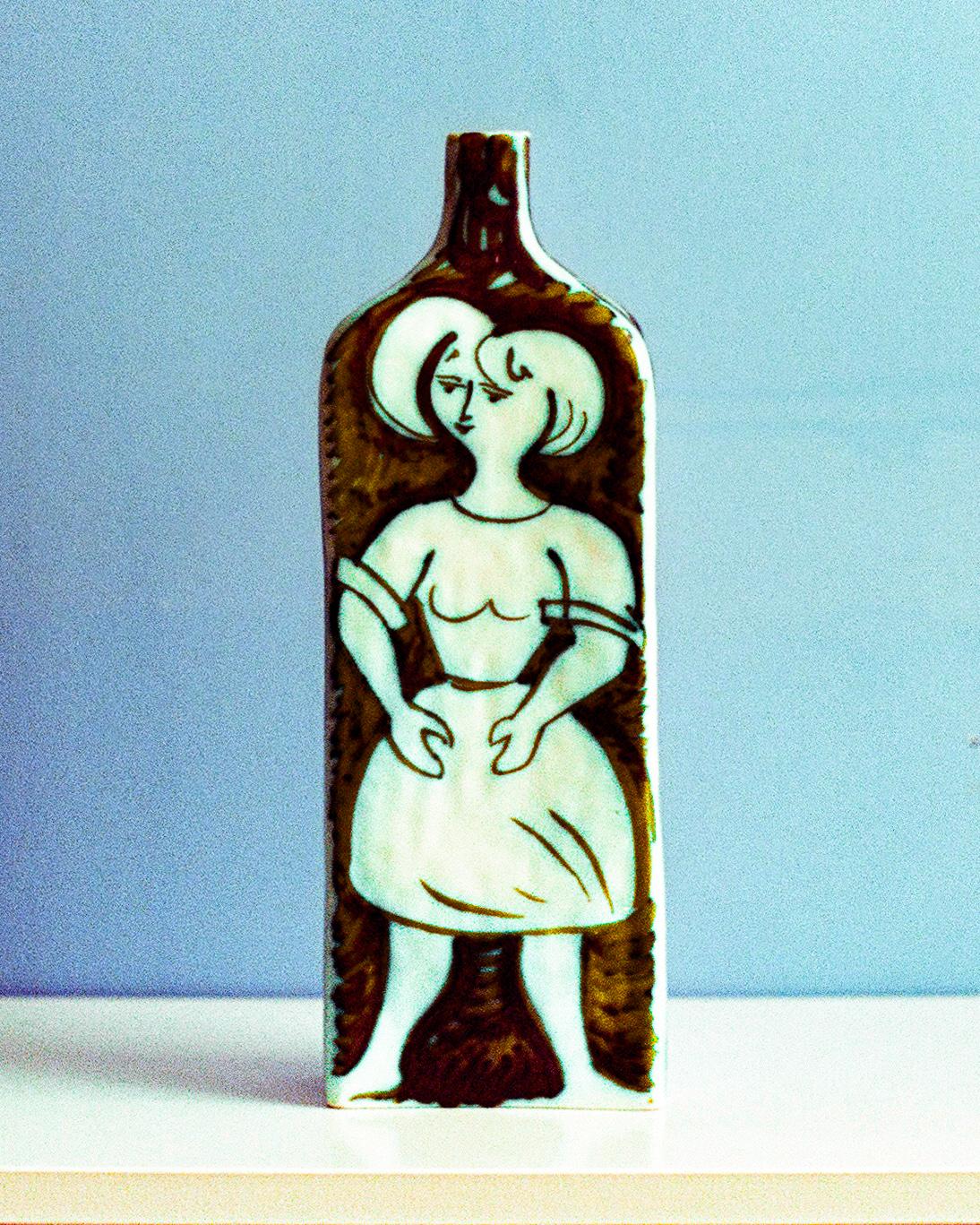 Glazed Ceramic Vase by Alessio Tasca for Raymor, Italy, c. 1960 For Sale 2