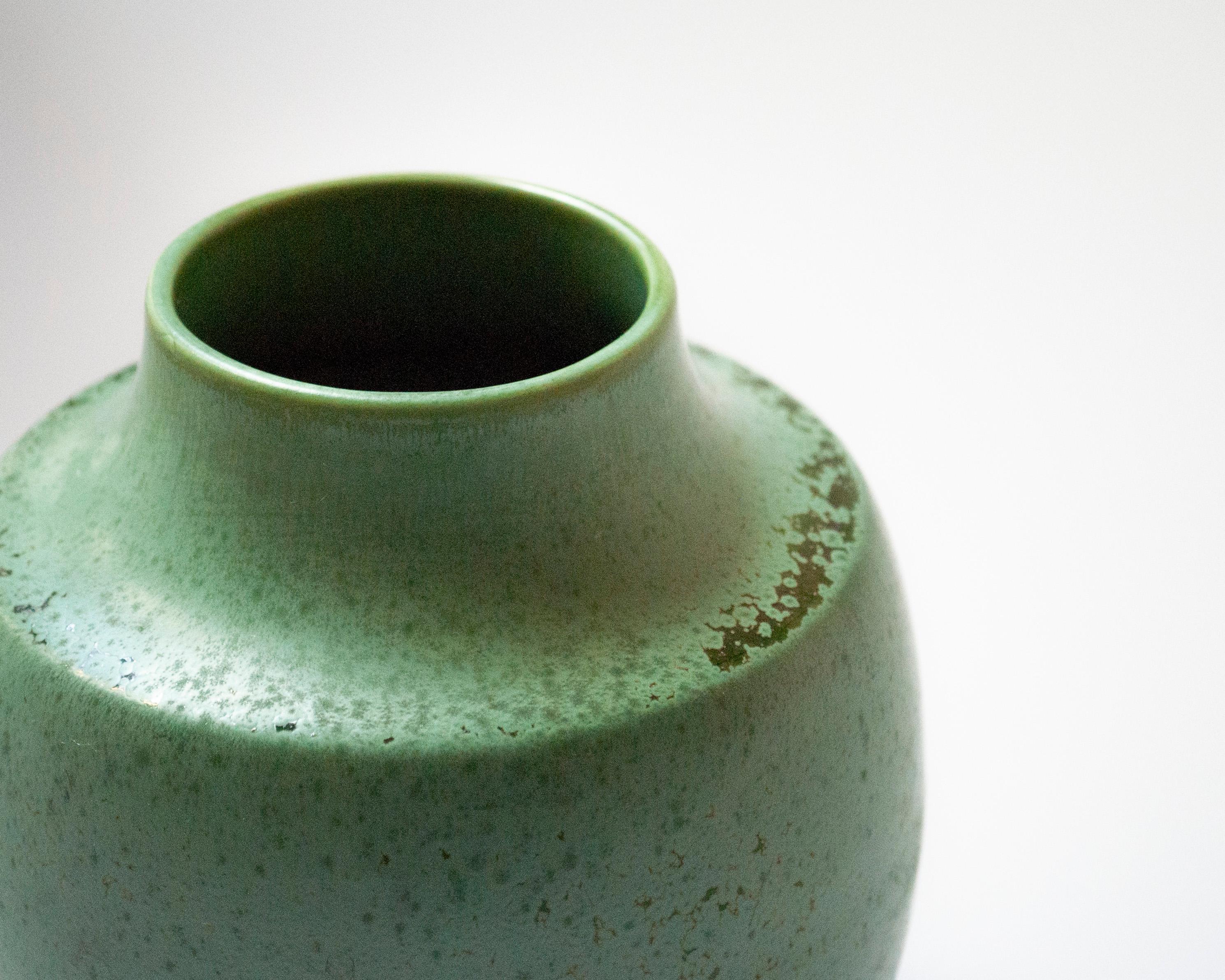 Glazed Ceramic Vase by Arthur Percy for Gefle, Sweden, c. 1950 en vente 4