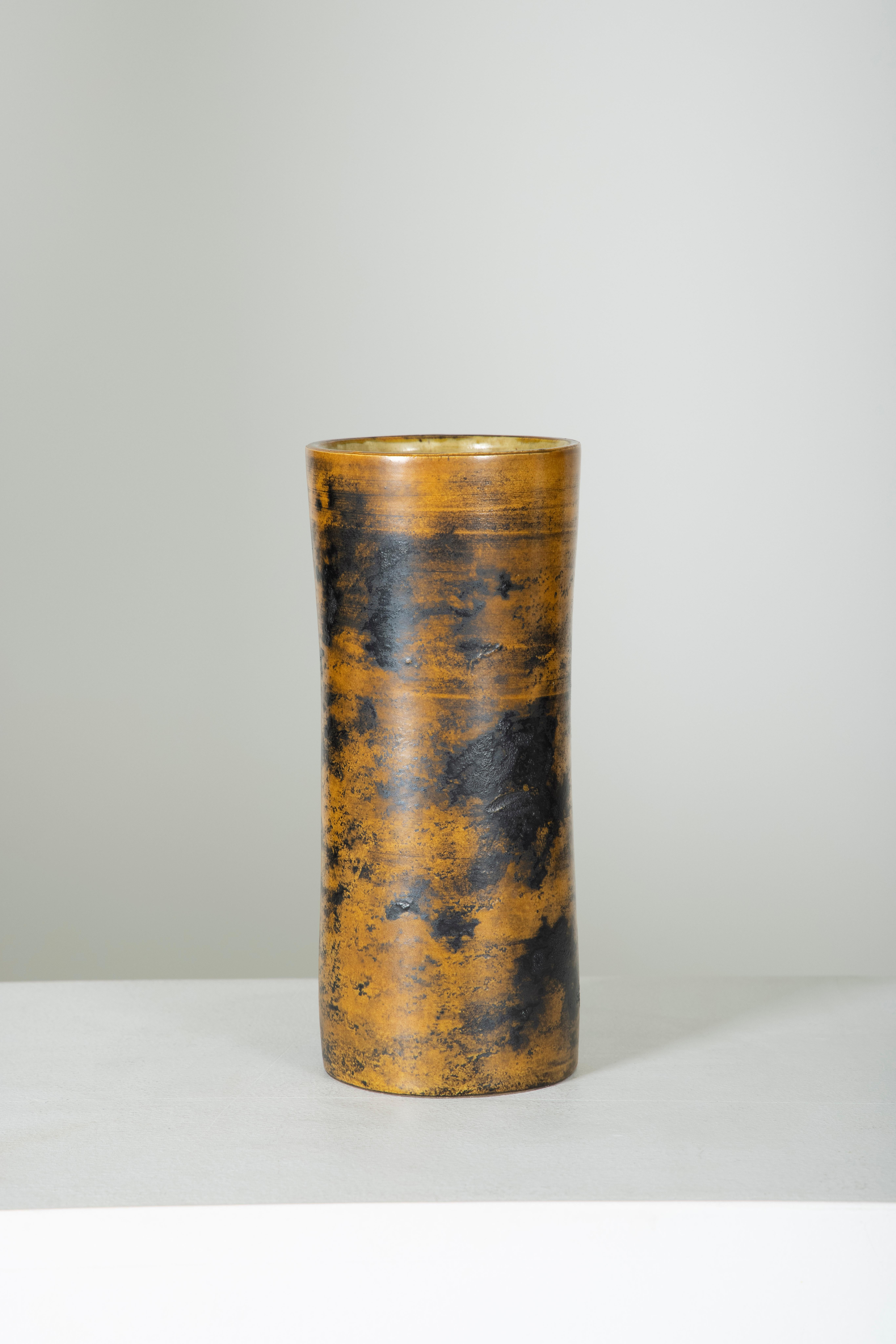 Mid-Century Modern Glazed Ceramic Vase by Jacques Blin, France, 1960s