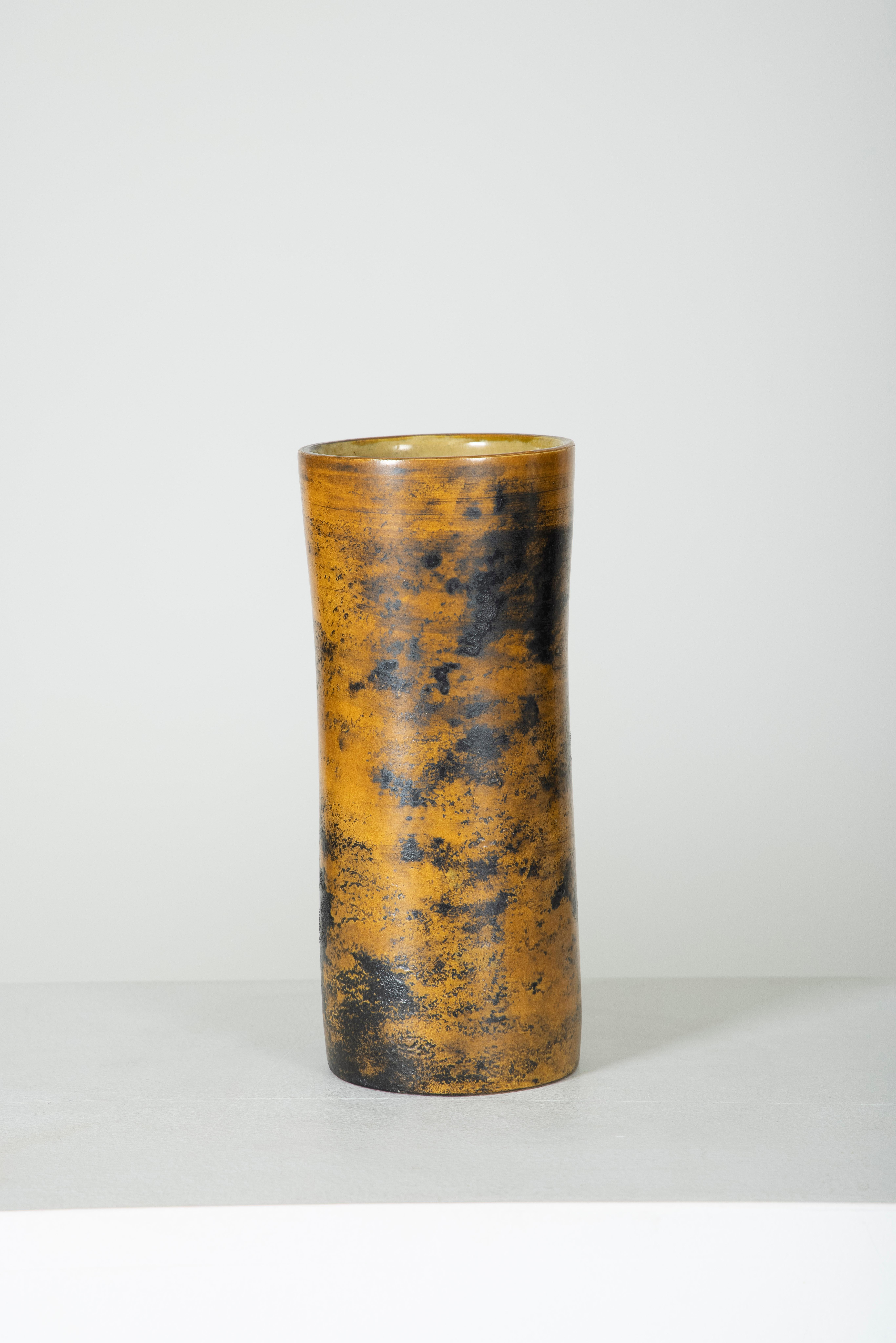 French Glazed Ceramic Vase by Jacques Blin, France, 1960s