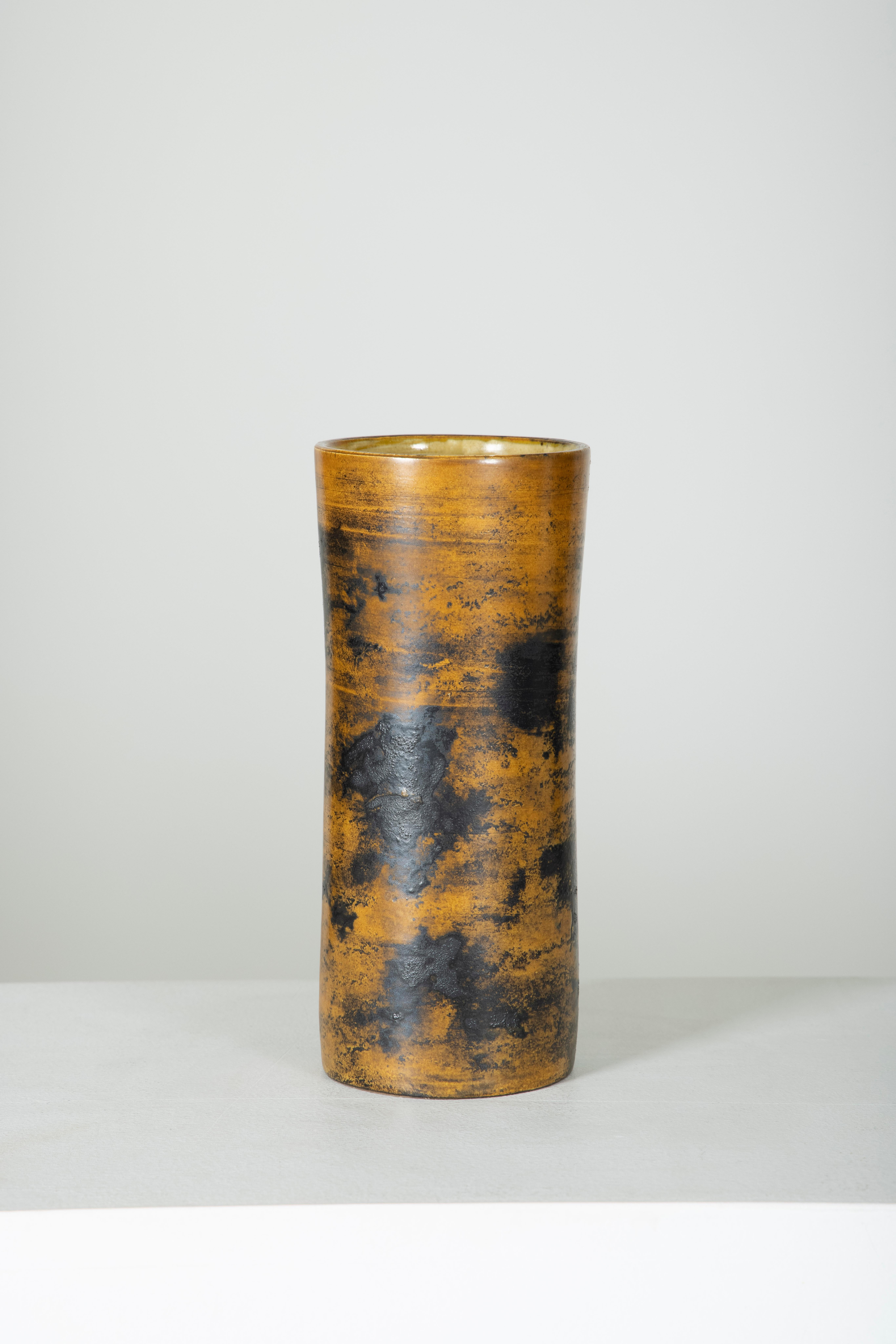 Glazed Ceramic Vase by Jacques Blin, France, 1960s In Excellent Condition In PARIS, FR