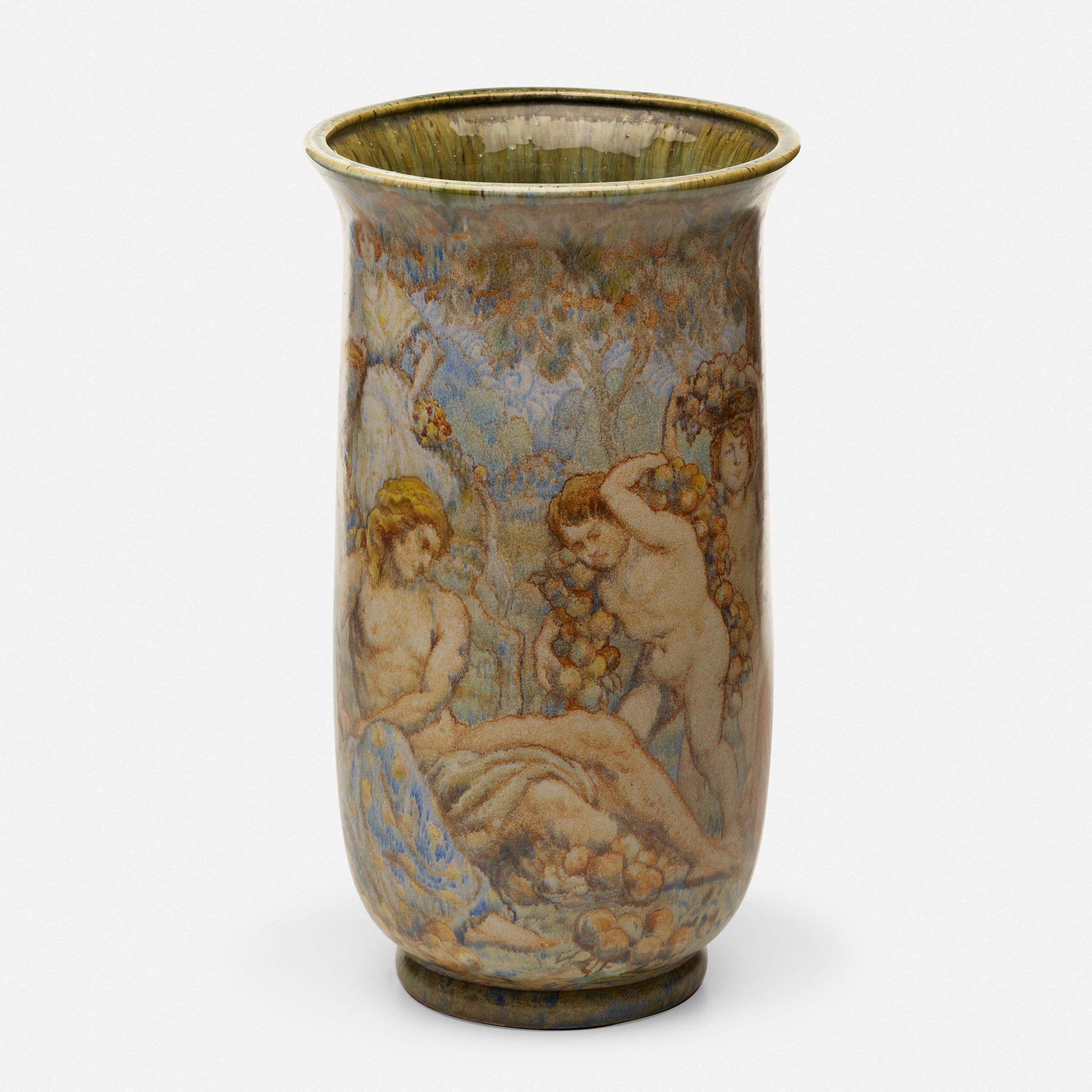 Art Deco Glazed Ceramic Vase by Josep Jordi Guardiola I Bonet For Sèvres For Sale