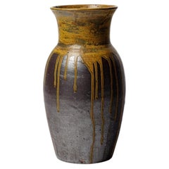 Vaso in ceramica smaltata di Lucien Arnaud, 1920 circa.