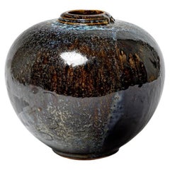 Glazed ceramic vase by Michel Lanos