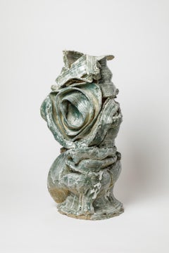 Glazed ceramic vase by Patrick Crulis, 2025.