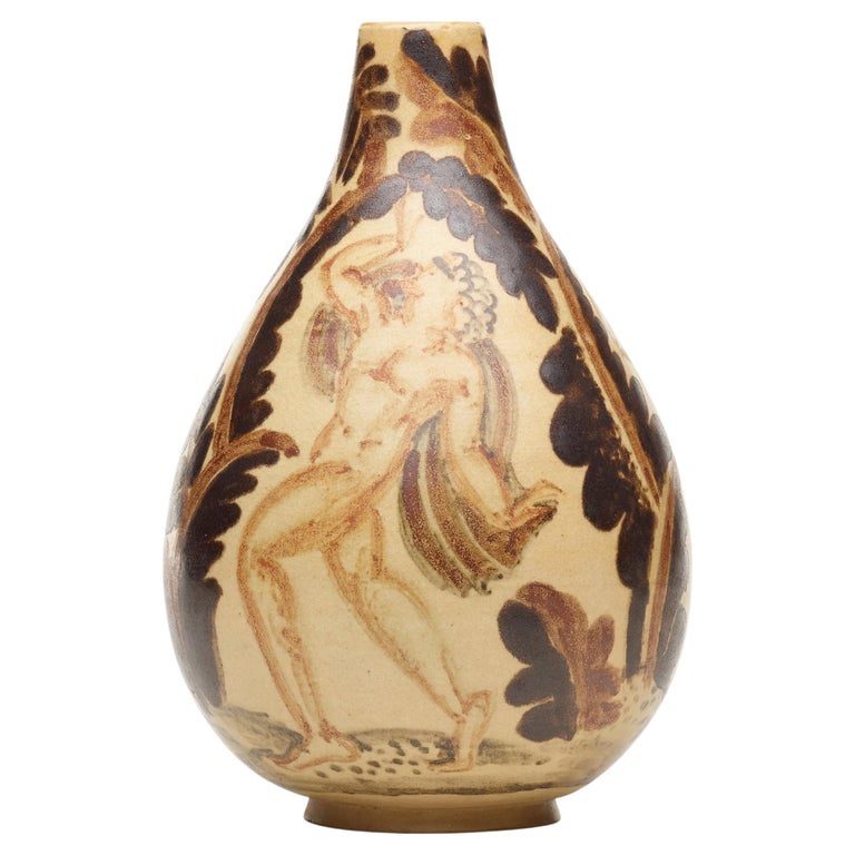 Glazed Ceramic Vase by René Buthaud For Sale