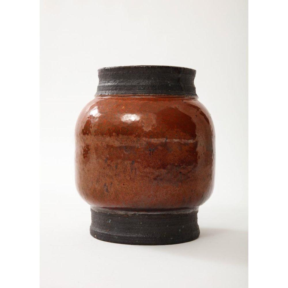 Glazed Ceramic Vase by Roger Capron, 20th Century For Sale 2