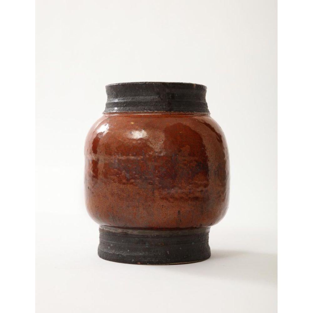 Glazed Ceramic Vase by Roger Capron, 20th Century For Sale 3