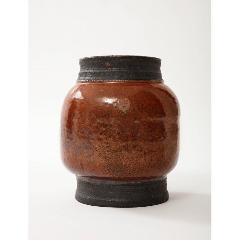 Glazed Ceramic Vase by Roger Capron, 20th Century For Sale 4