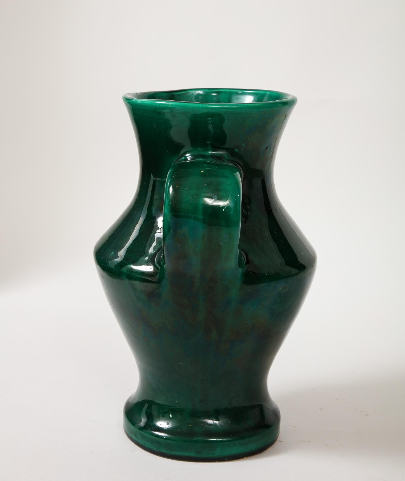 Modern Glazed Ceramic Vase by Roger Capron, c. 1960 For Sale