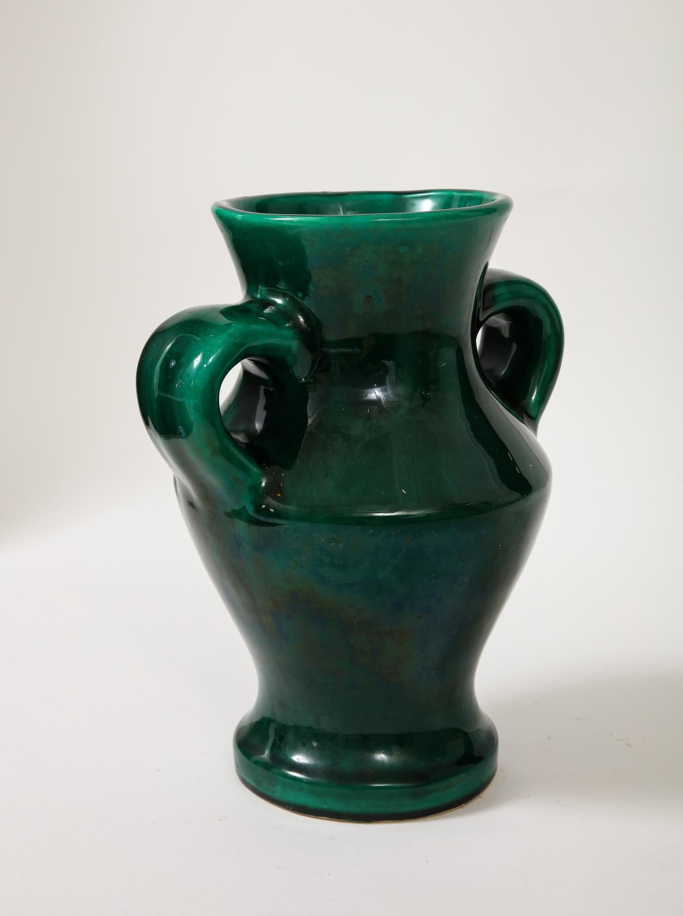 French Glazed Ceramic Vase by Roger Capron, c. 1960 For Sale