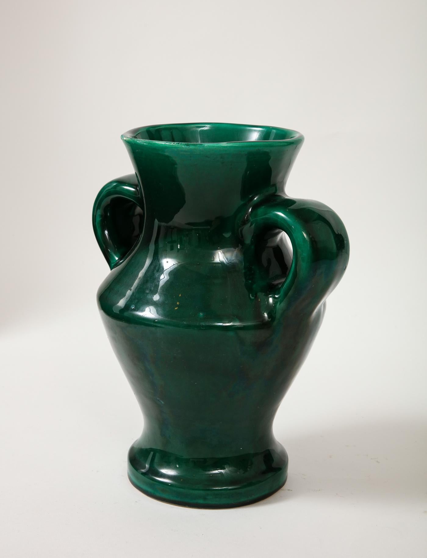Glazed Ceramic Vase by Roger Capron, c. 1960 In Excellent Condition For Sale In New York City, NY
