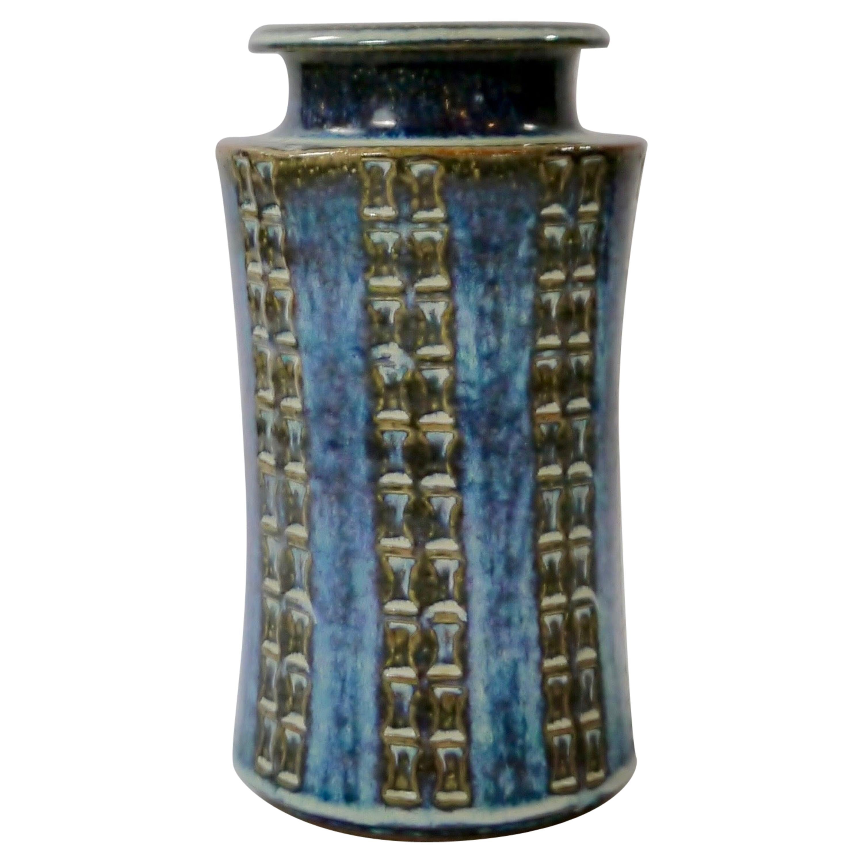 Glazed Ceramic Vase by Søholm Stentøj, Denmark, 1960s