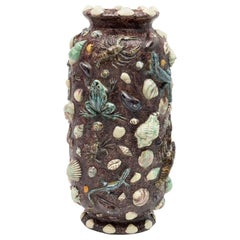Antique Glazed Ceramic Vase by Thomas Victor Sergent, France, Late 19th Century