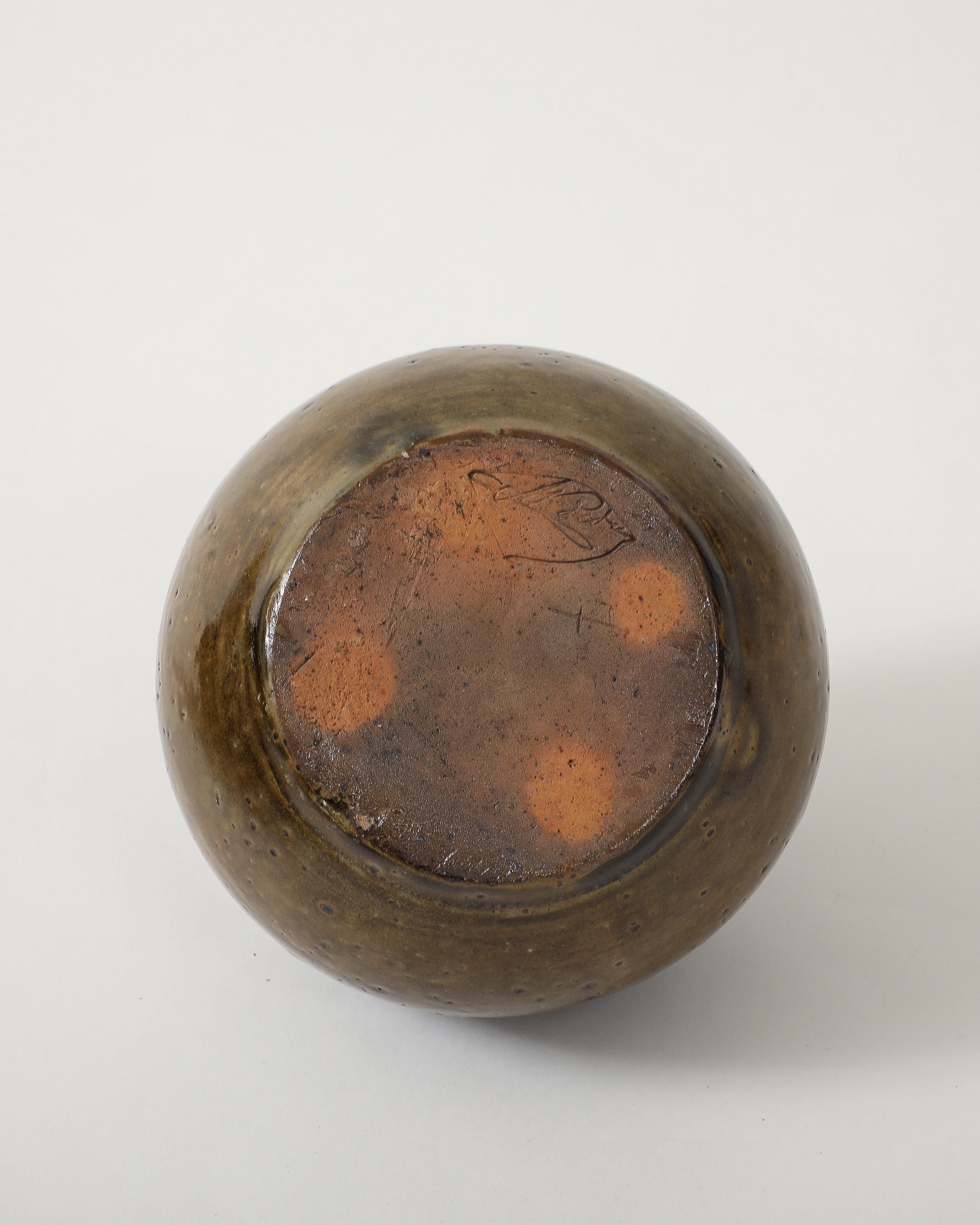 Glazed Ceramic Vase, France, c. 1950 For Sale 5