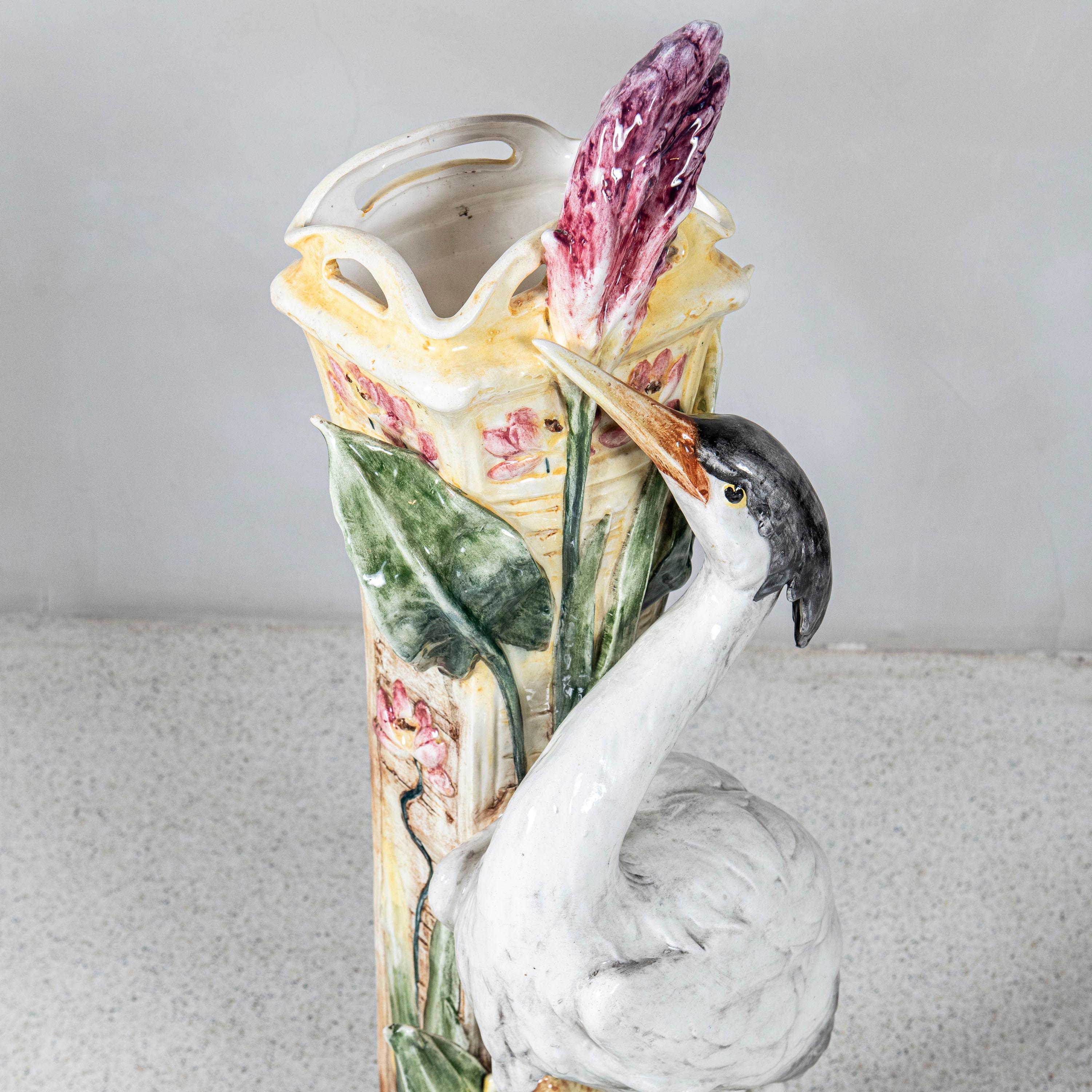 XIXe siècle Vase en céramique émaillée. France, fin du 19ème siècle. en vente